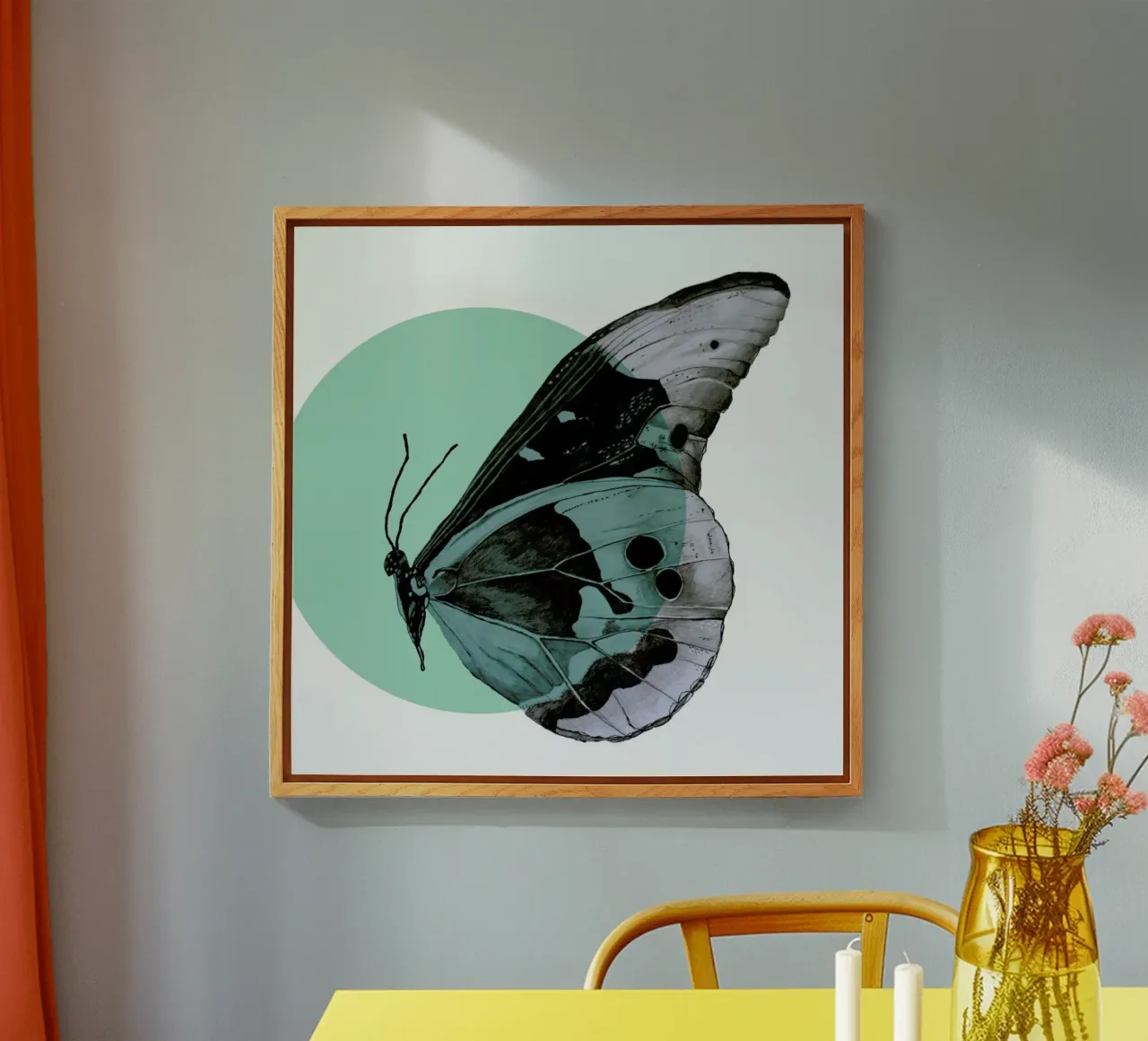 Moth acrylic glass by Morgan Kendall