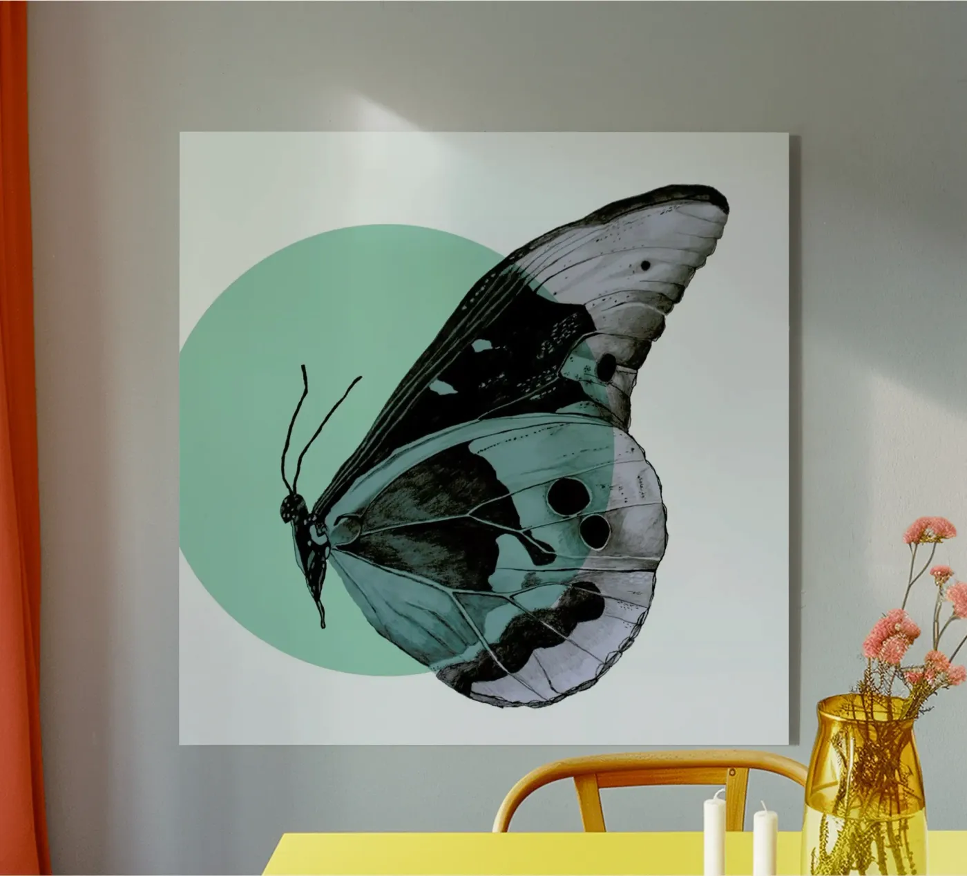 Moth acryl van Morgan Kendall