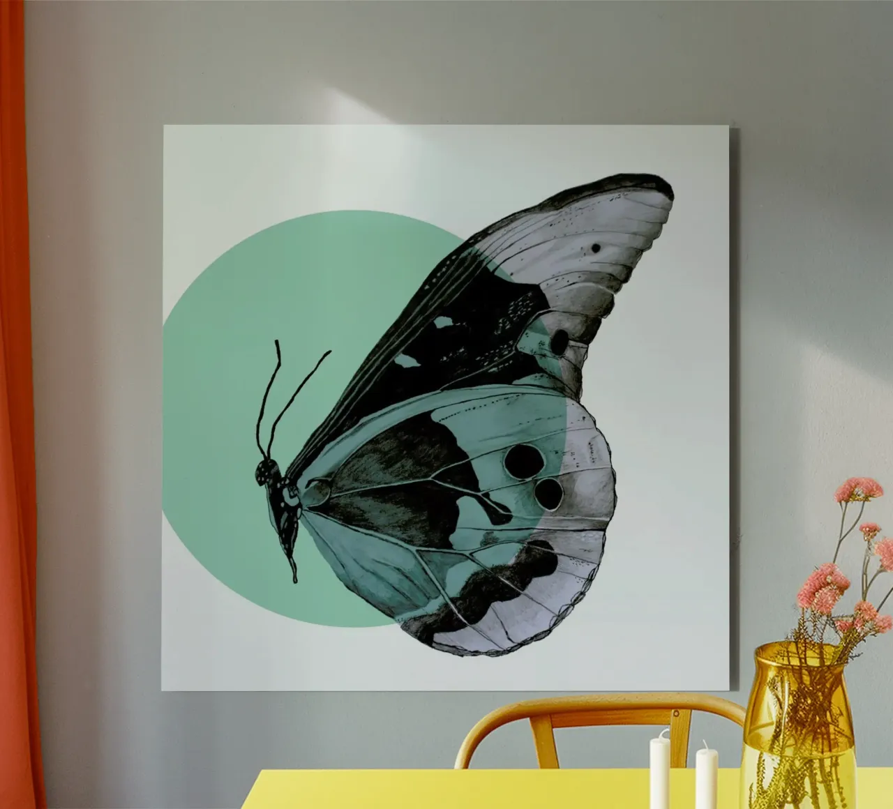 Moth alluminio dibond da Morgan Kendall