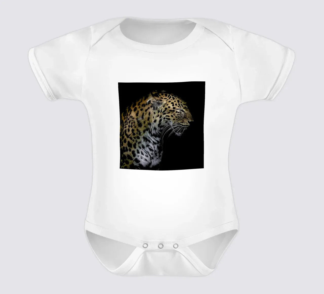 Leopard Profile by Lothare Dambreville body neonato maniche corte da EyeEm Mobile GmbH