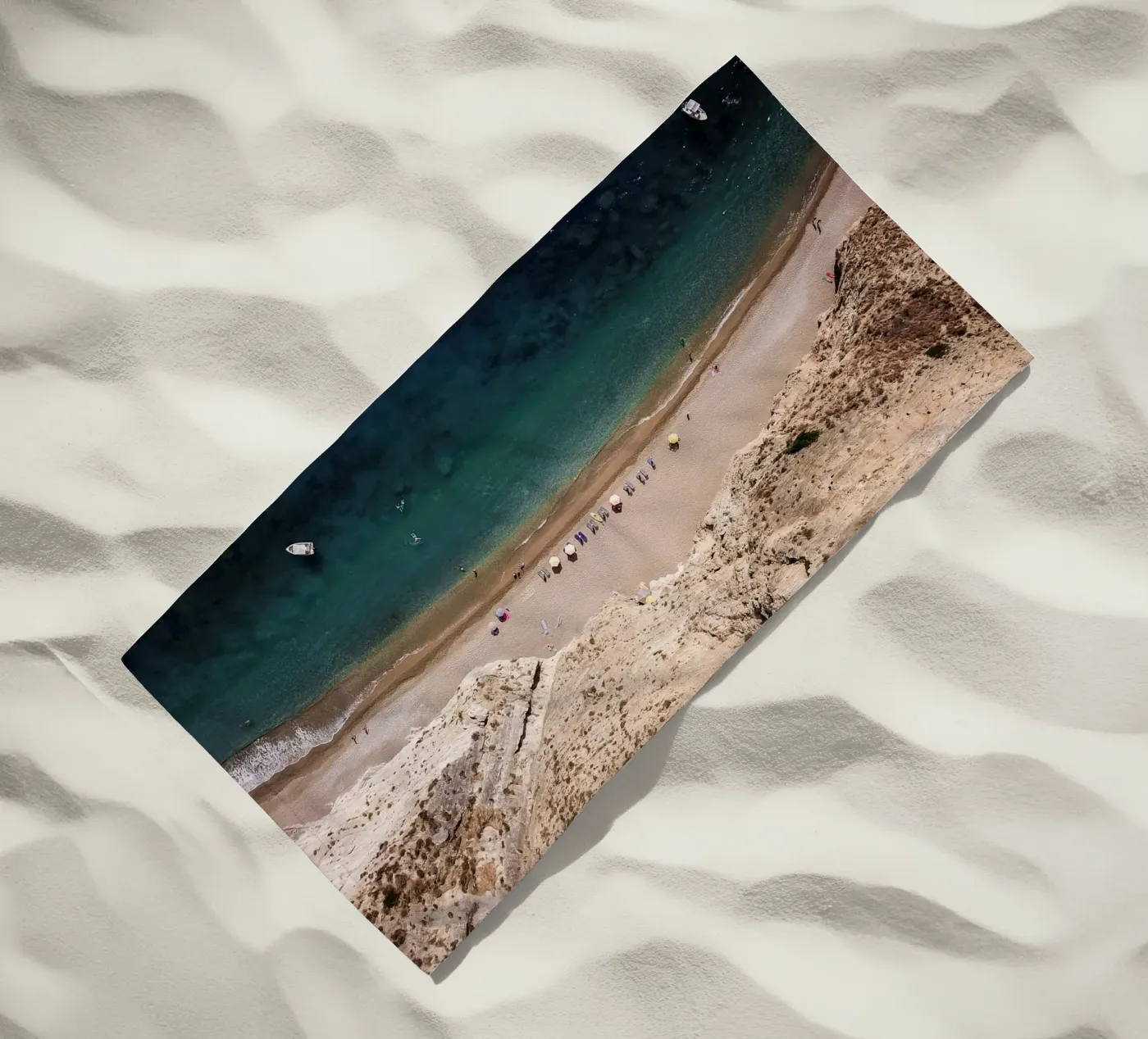 Cliffhanger beach towel by Framative