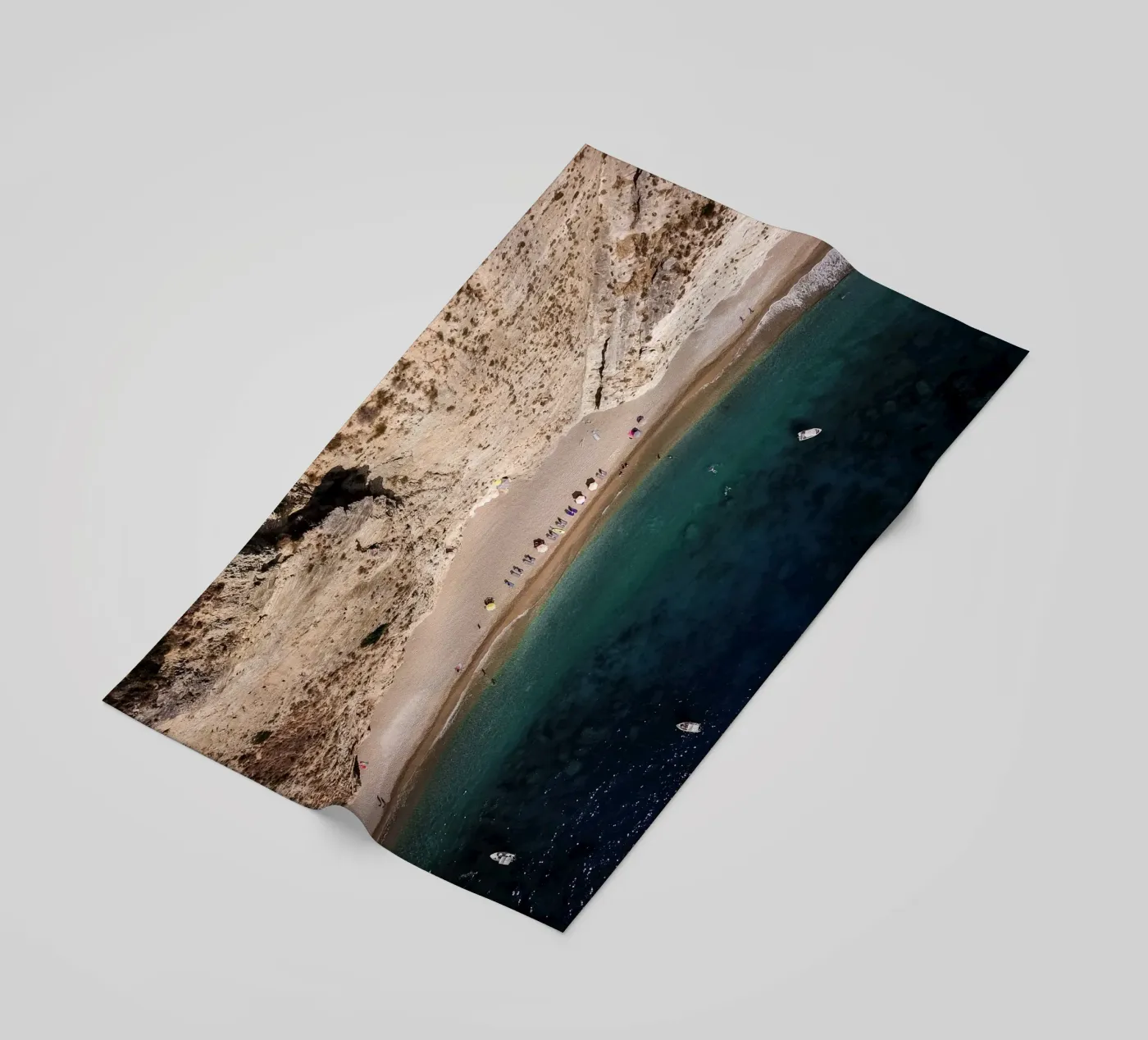 Cliffhanger beach towel by Framative