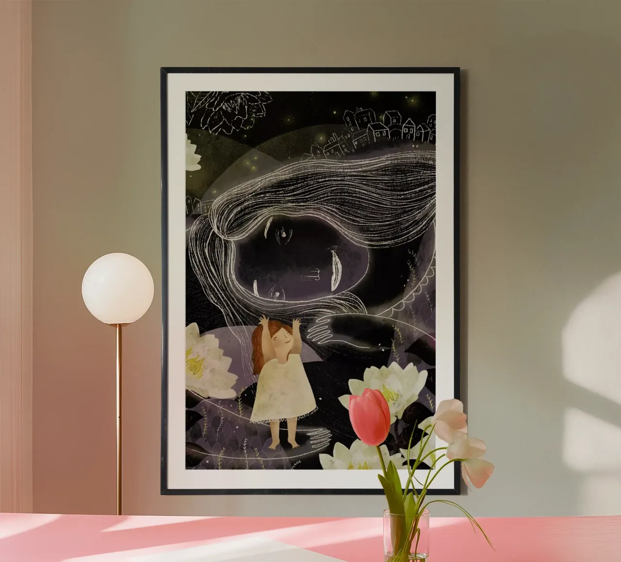Laila poster con telaio in plastica da Amalia Restrepo