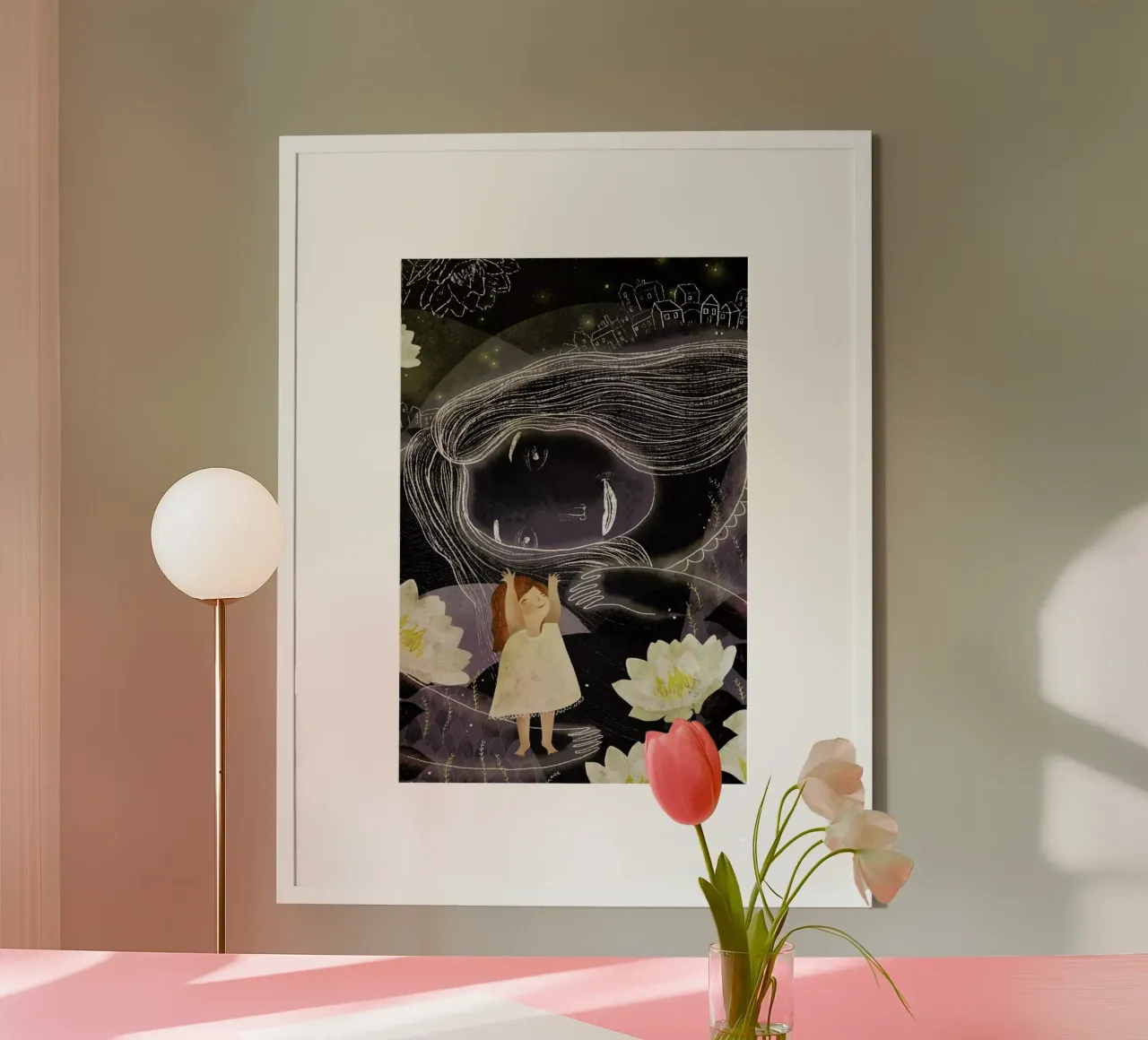 Laila poster con telaio in plastica da Amalia Restrepo