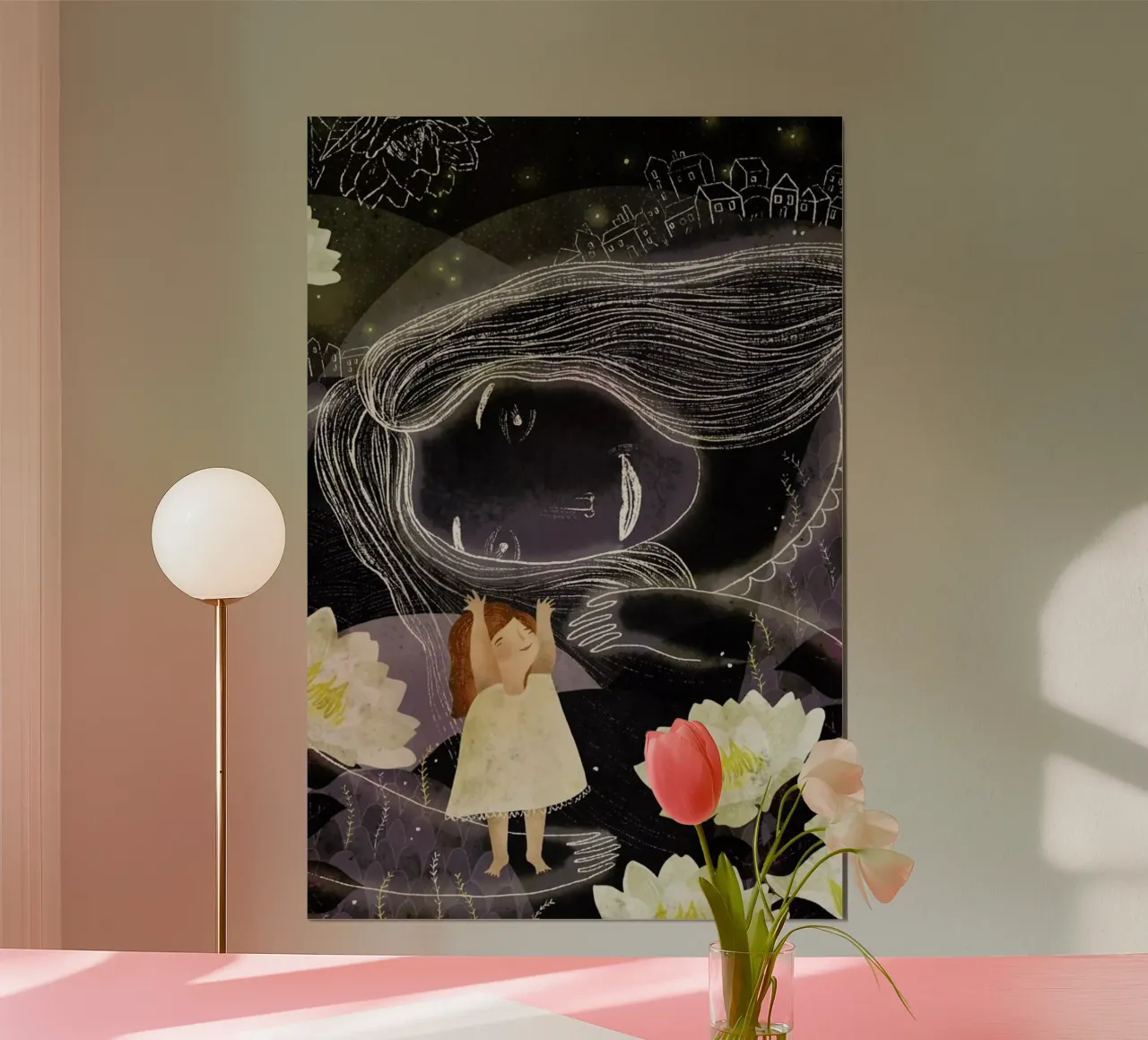 Laila poster con telaio in plastica da Amalia Restrepo