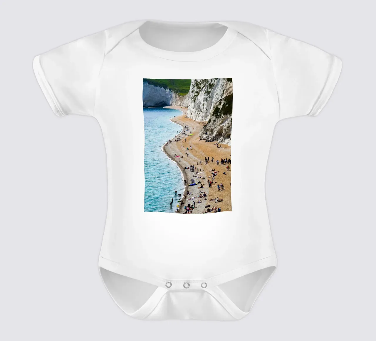 Bended Beaches body neonato maniche corte da Framative