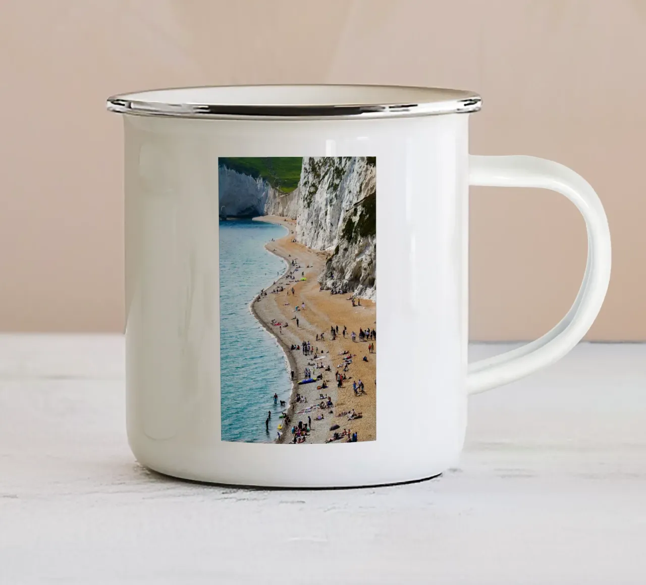 Bended Beaches tazza in smalto da Framative