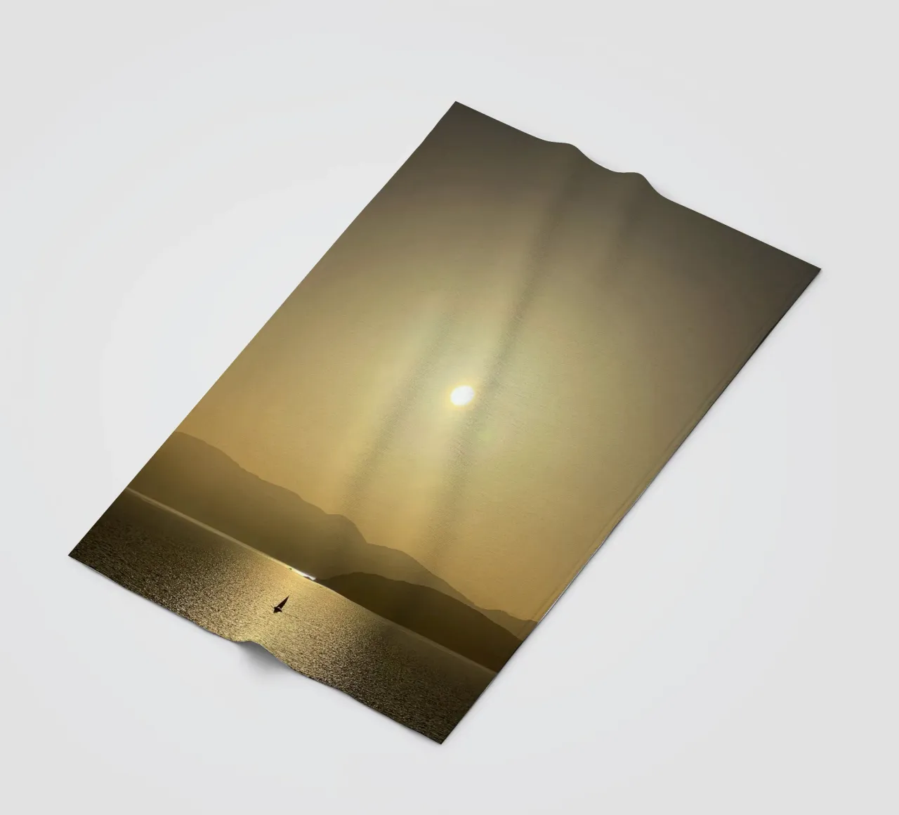 Sunrise above Corsica fleece blanket by Framative