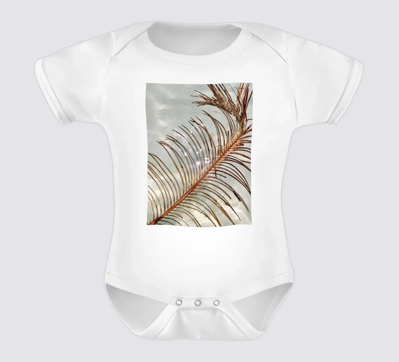 Floating Palm Leave body neonato maniche corte da Framative