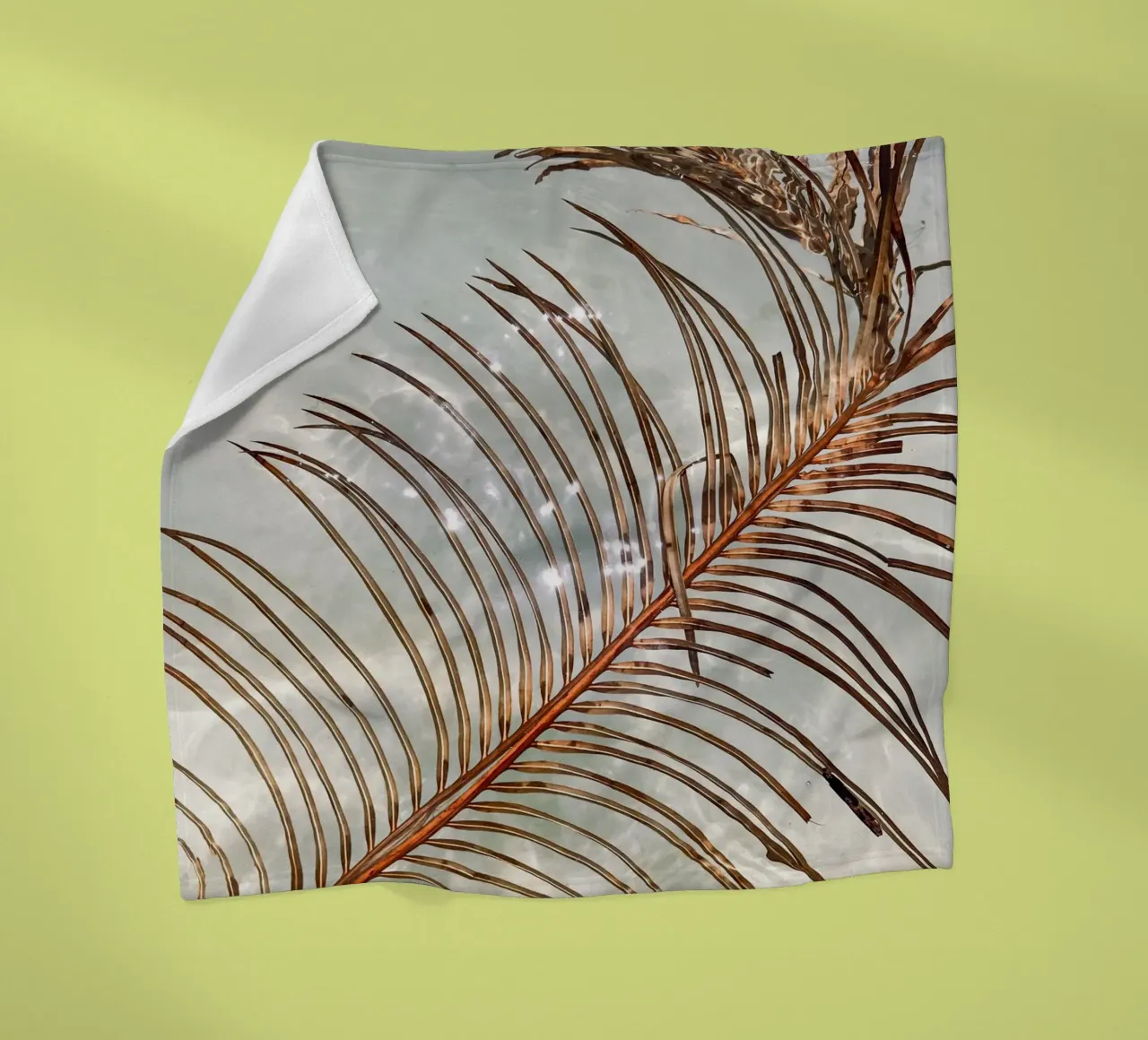 Floating Palm Leave coperta in pile da Framative