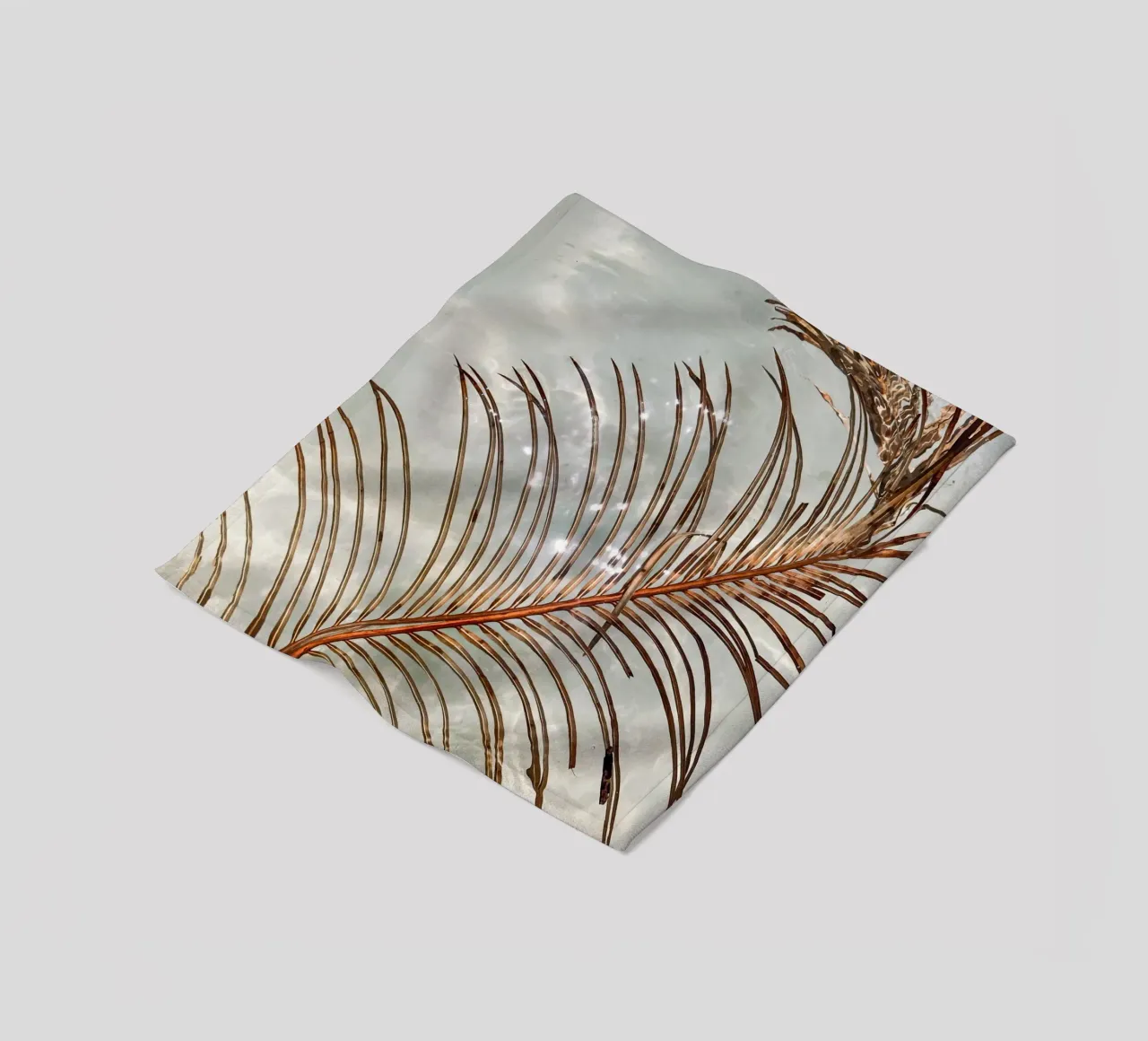 Floating Palm Leave coperta in pile da Framative