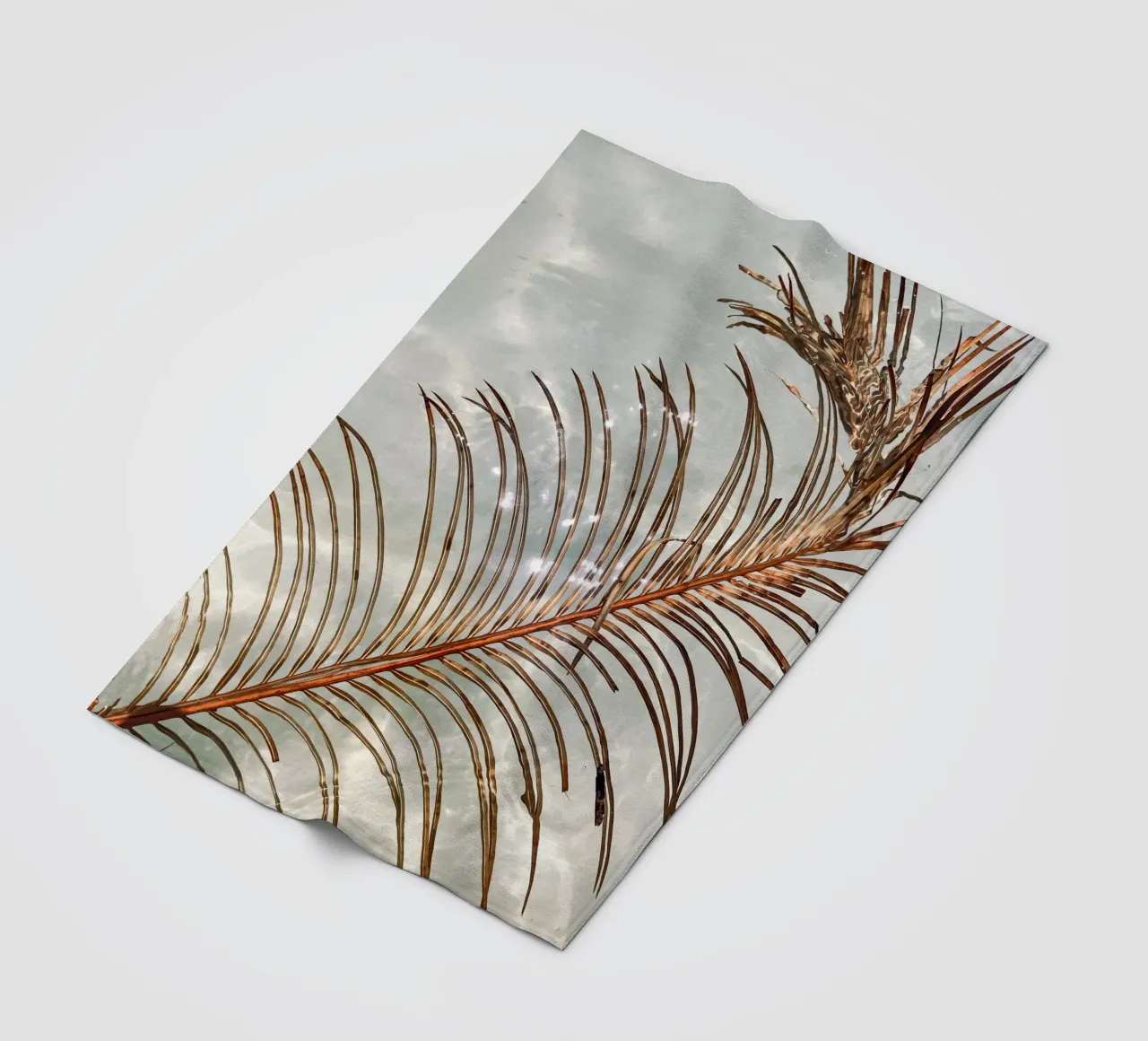 Floating Palm Leave coperta in pile da Framative