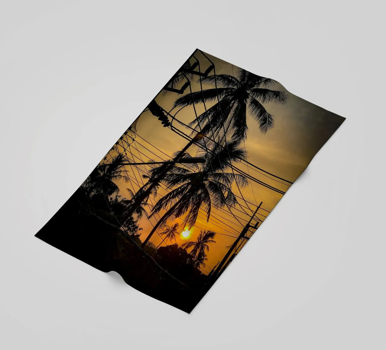 Electric Sunrise beach towel by Framative