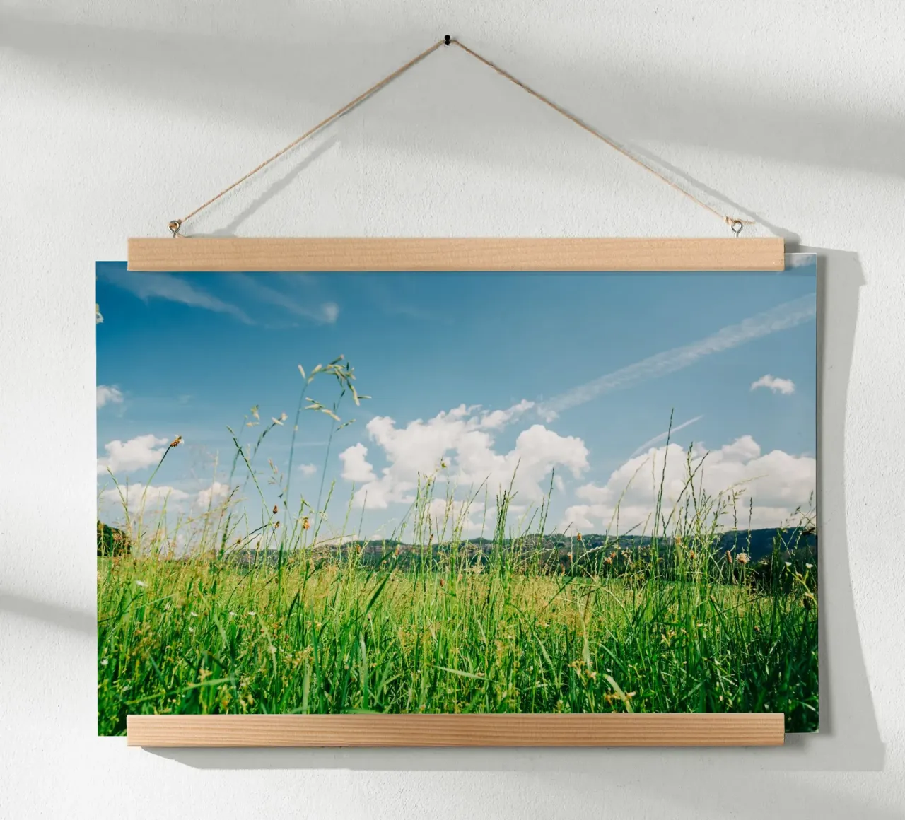 Lush green grass in summer landscape - Nature Photography hahnemühle by Bold and Retro