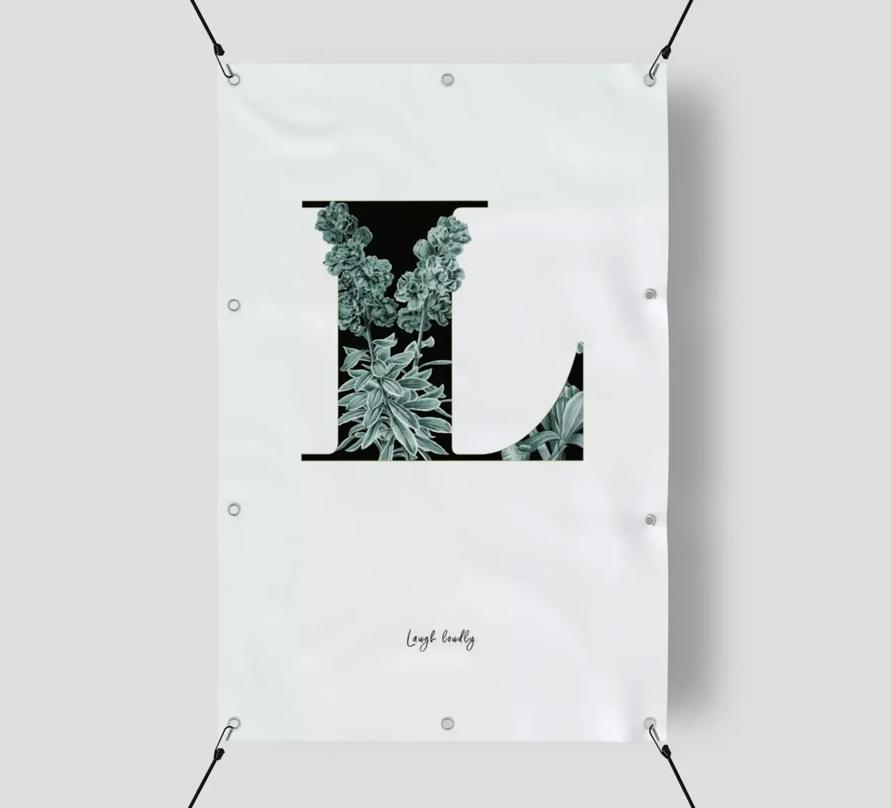 Flower Alphabet - L telo in pvc da Froilein Juno