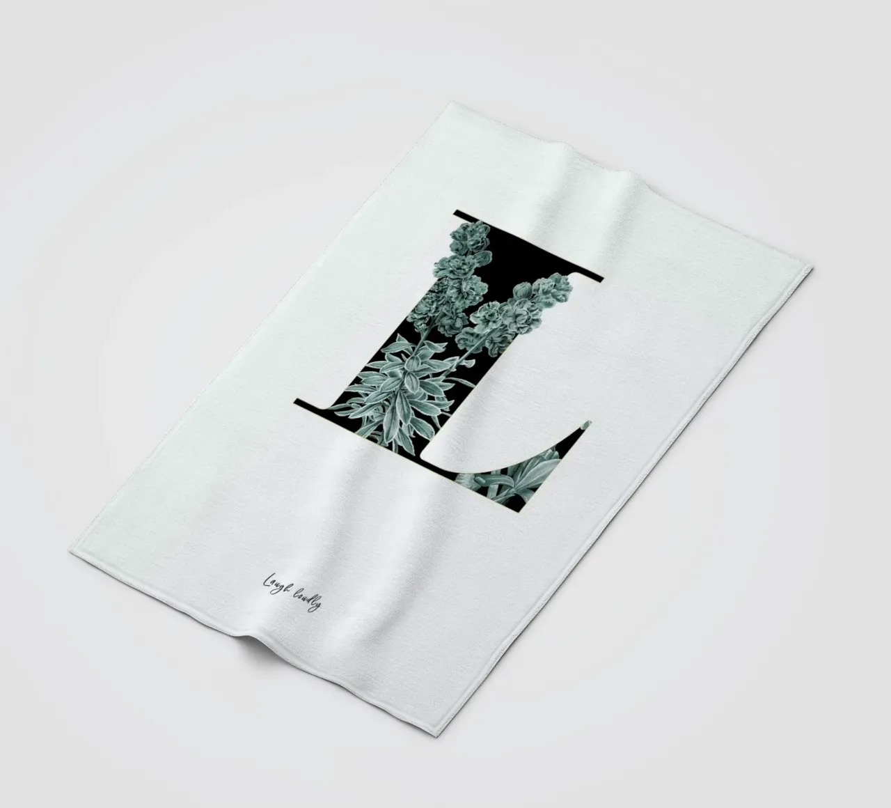 Flower Alphabet - L coperta in pile da Froilein Juno