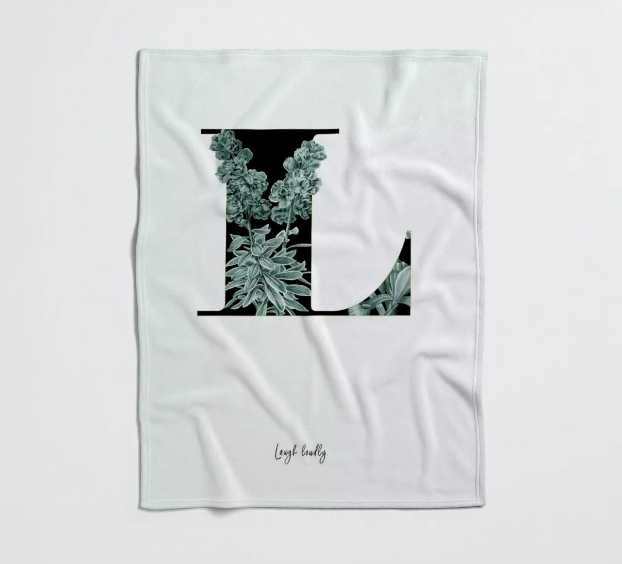 Flower Alphabet - L coperta in pile da Froilein Juno