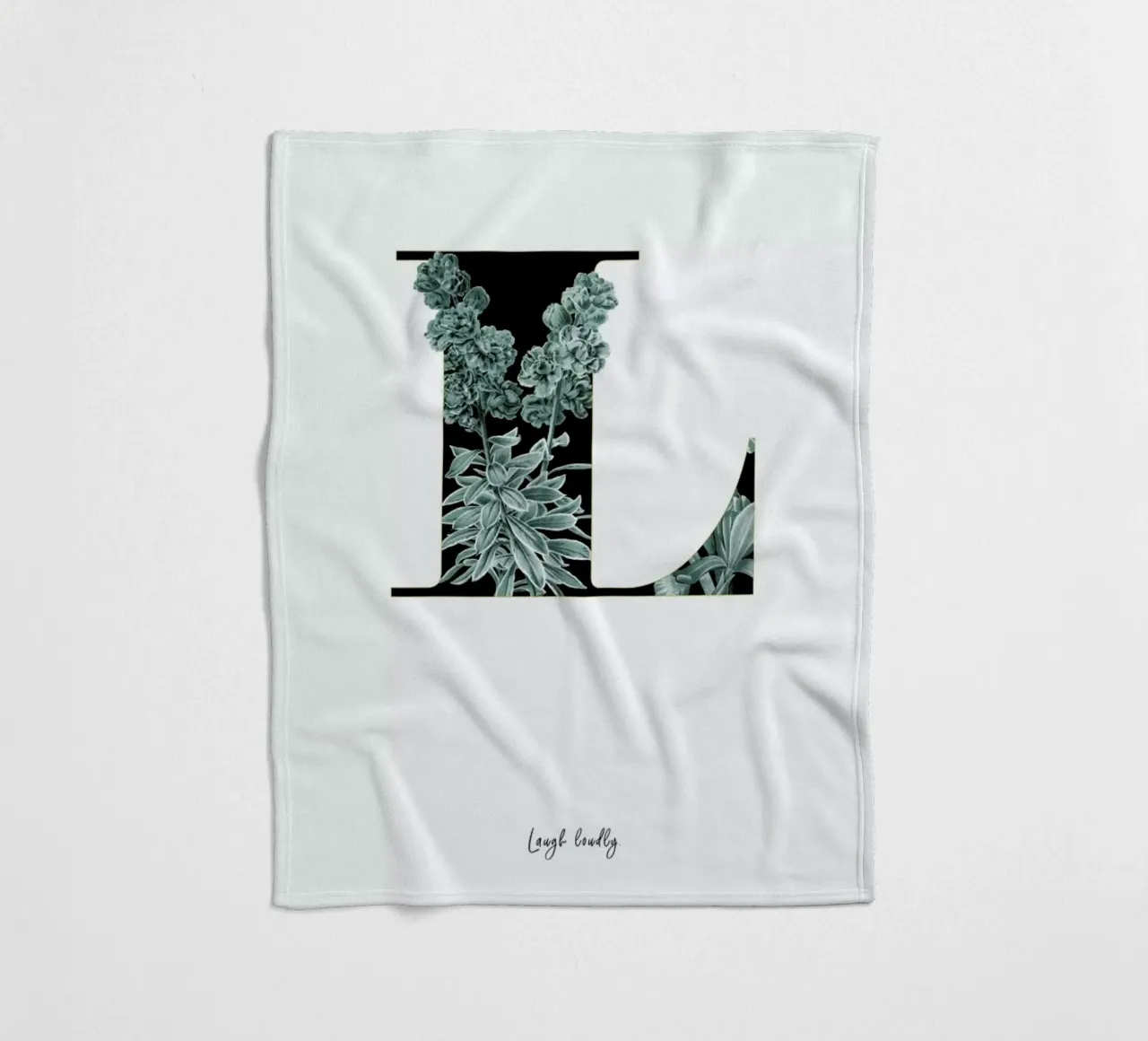 Flower Alphabet - L coperta in pile da Froilein Juno