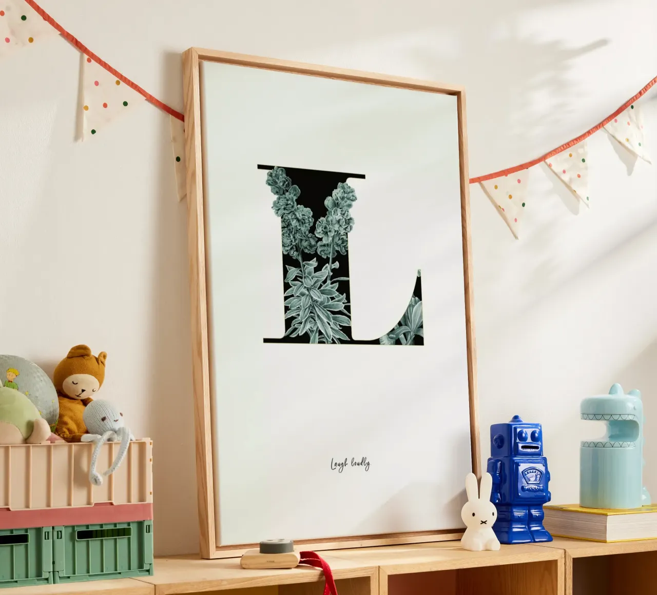 Flower Alphabet - L lienzo de Froilein Juno