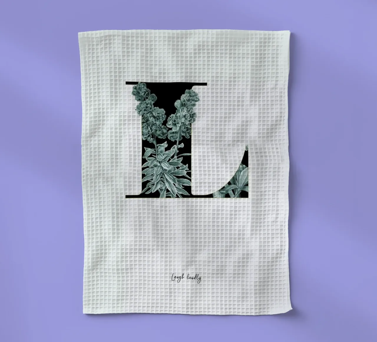 Flower Alphabet - L canovaccio da cucina da Froilein Juno