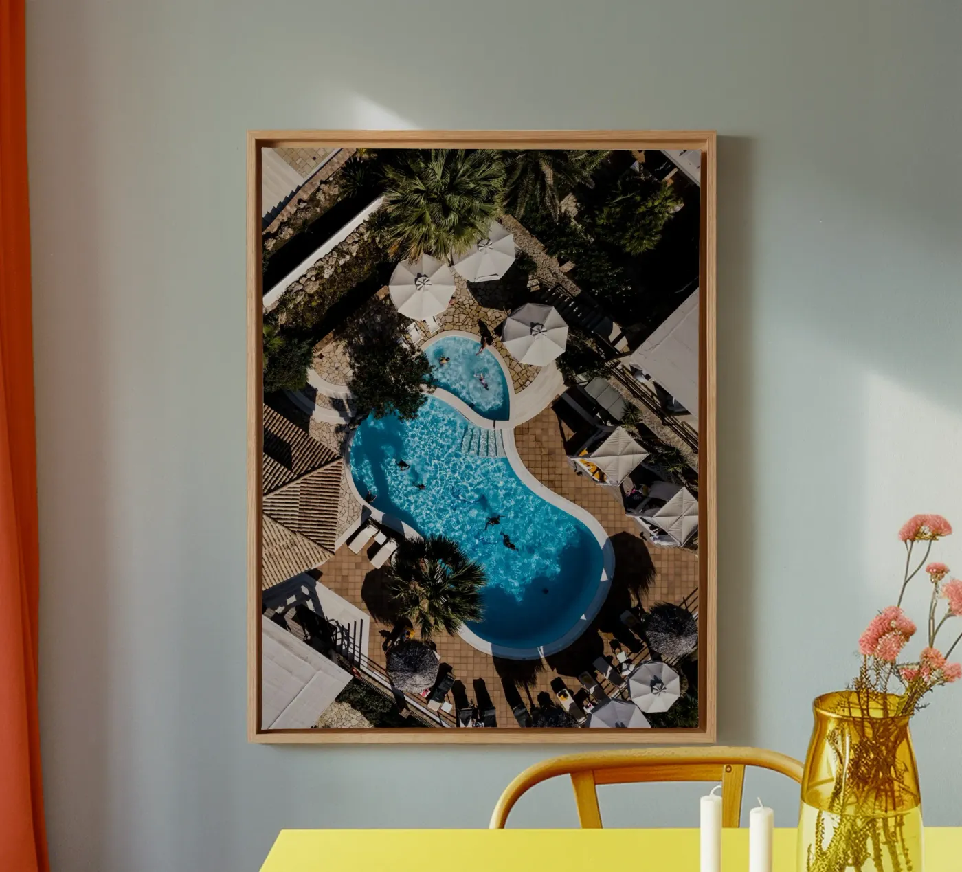 Pool Punsch canvas van Framative