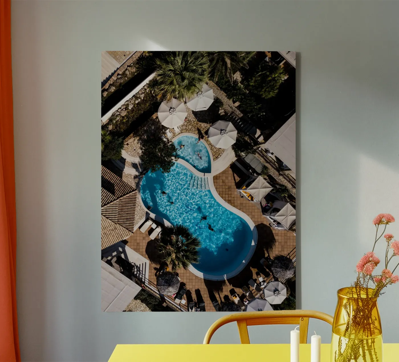 Pool Punsch canvas van Framative