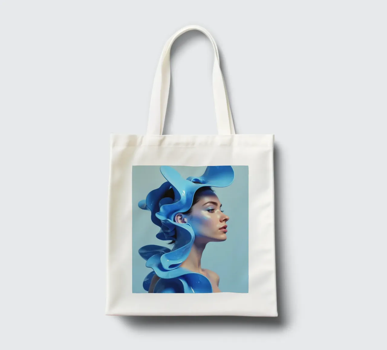 Blue awakening tote bag by Visiophia