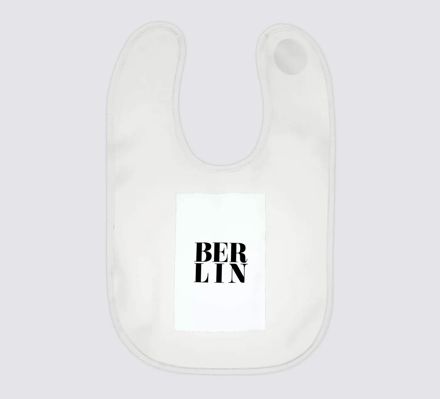 Berlin Typography baby bib by Ayleen
