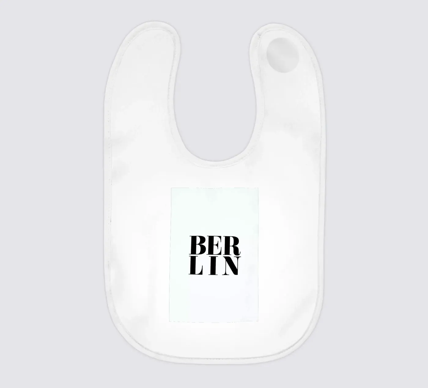 Berlin Typography baby bib by Ayleen