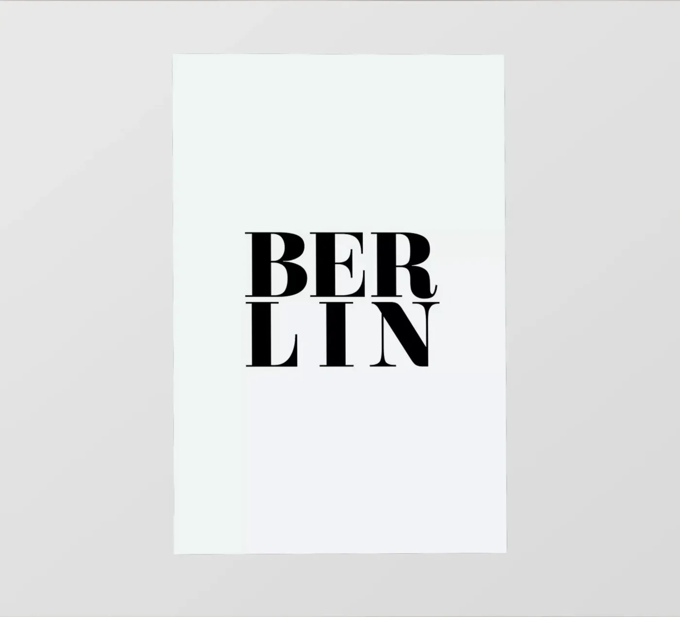 Berlin Typography pellicola backlit da Ayleen