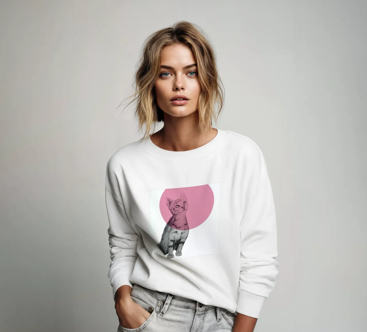 Cat sweatshirt van Morgan Kendall