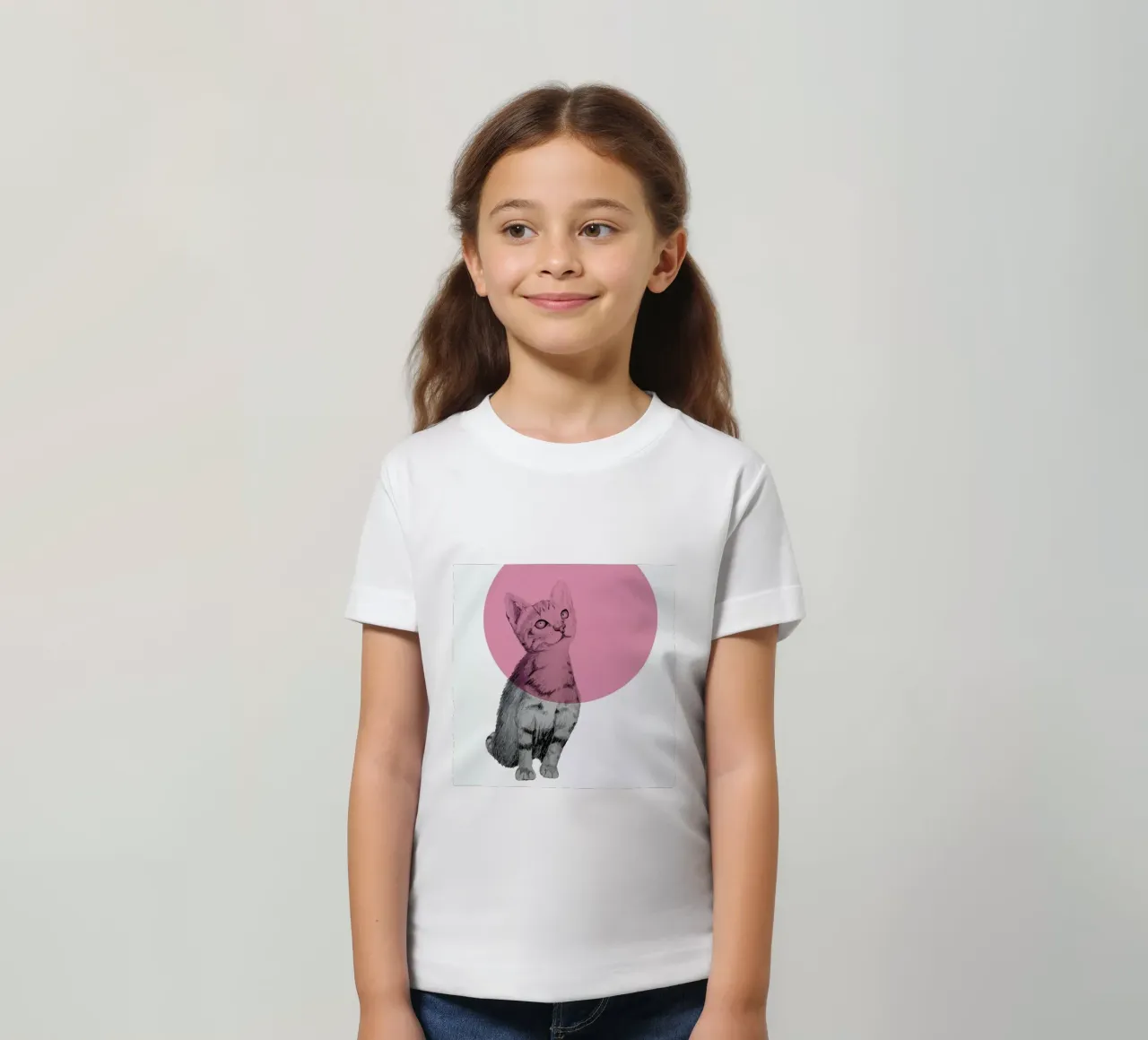 Cat t-shirt bambini da Morgan Kendall