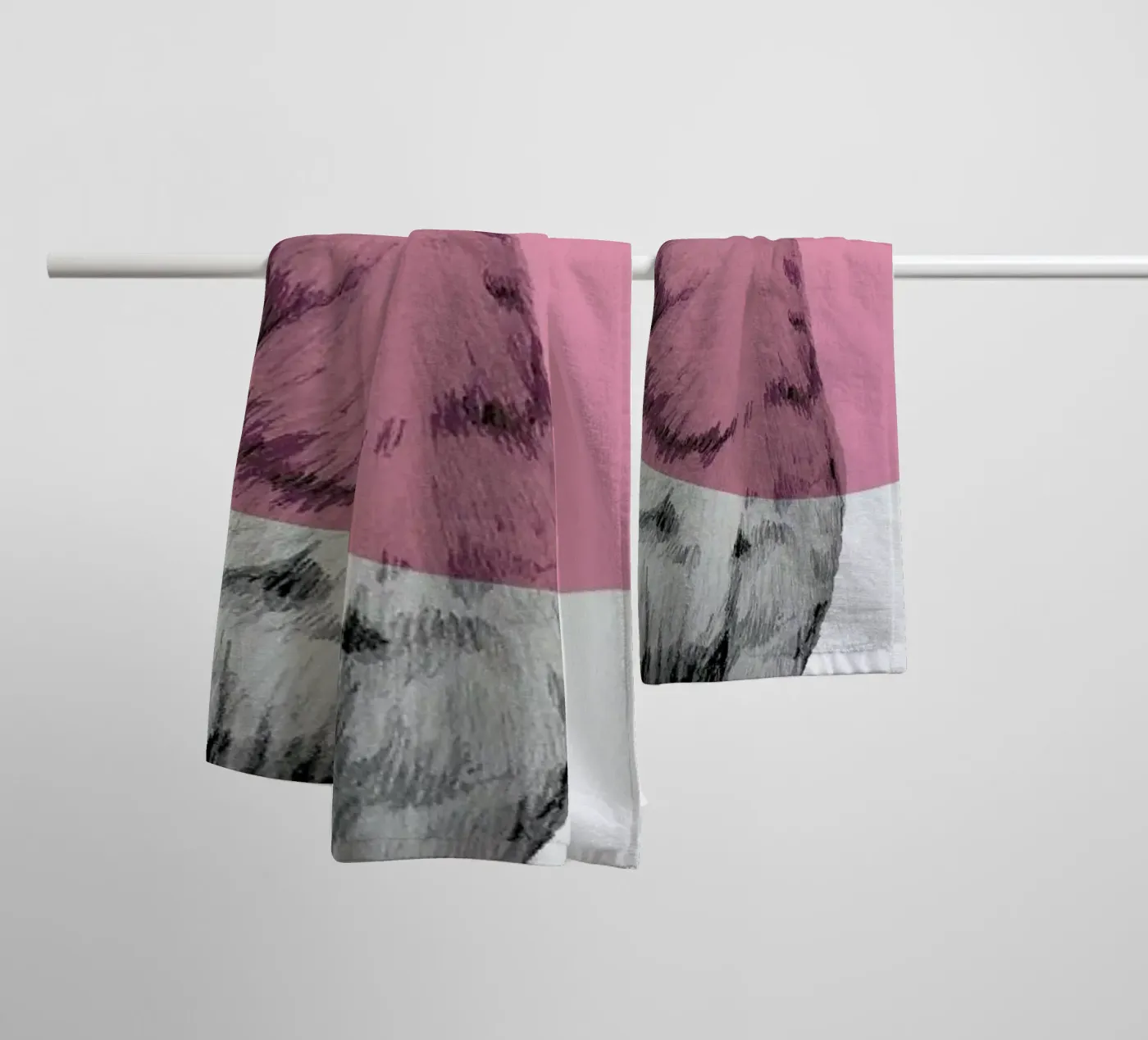 Cat towel by Morgan Kendall