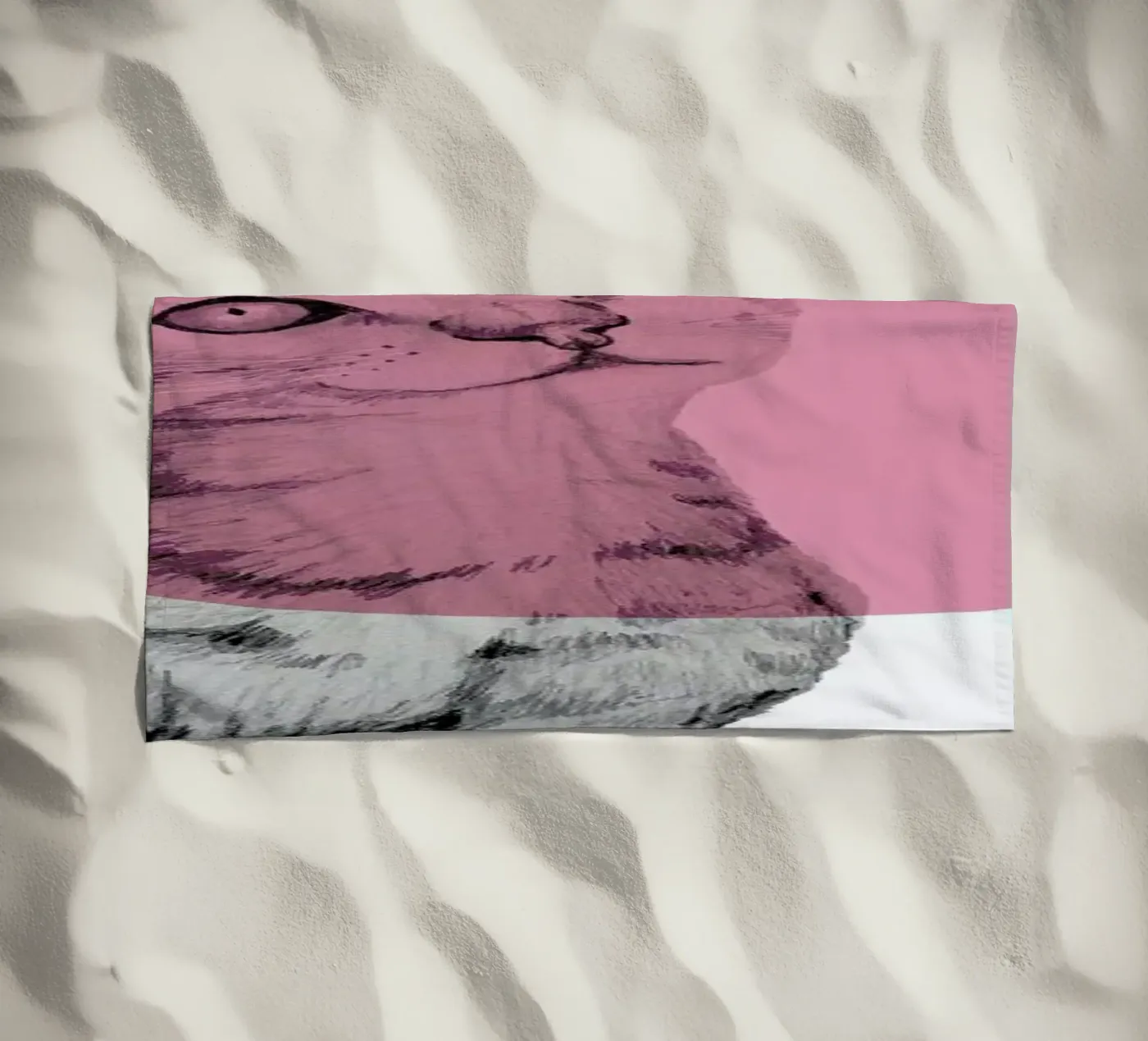 Cat serviette de plage de Morgan Kendall