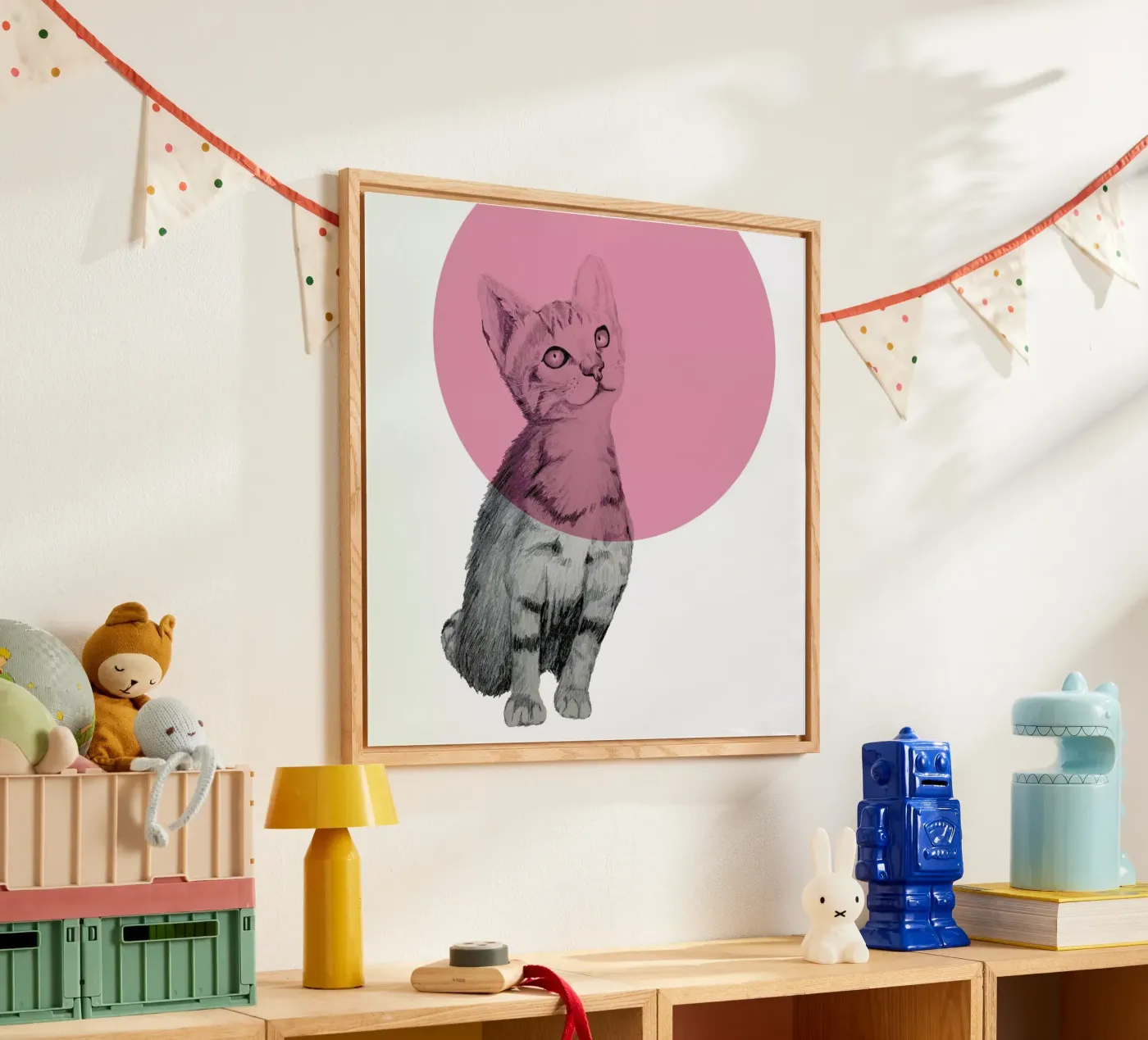 Cat acrylic glass by Morgan Kendall