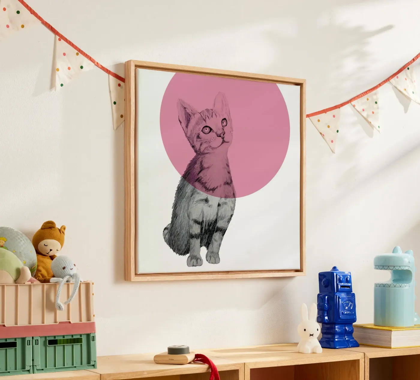 Cat canvas by Morgan Kendall