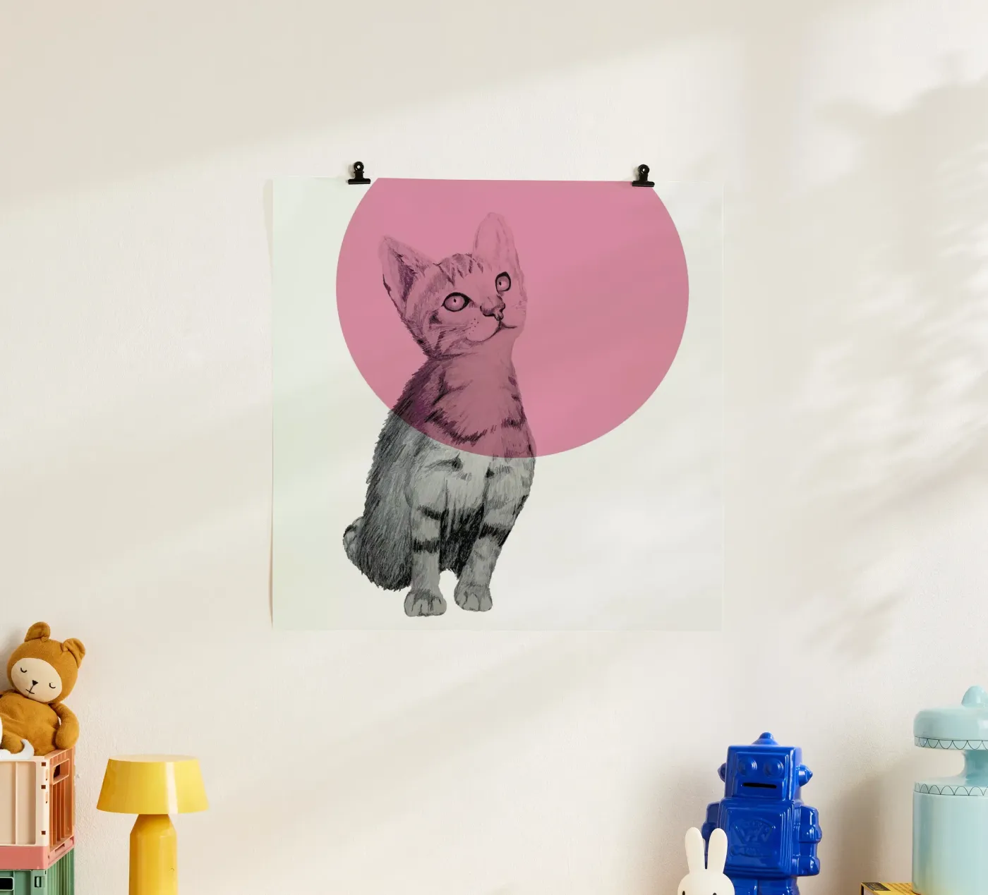 Cat poster by Morgan Kendall