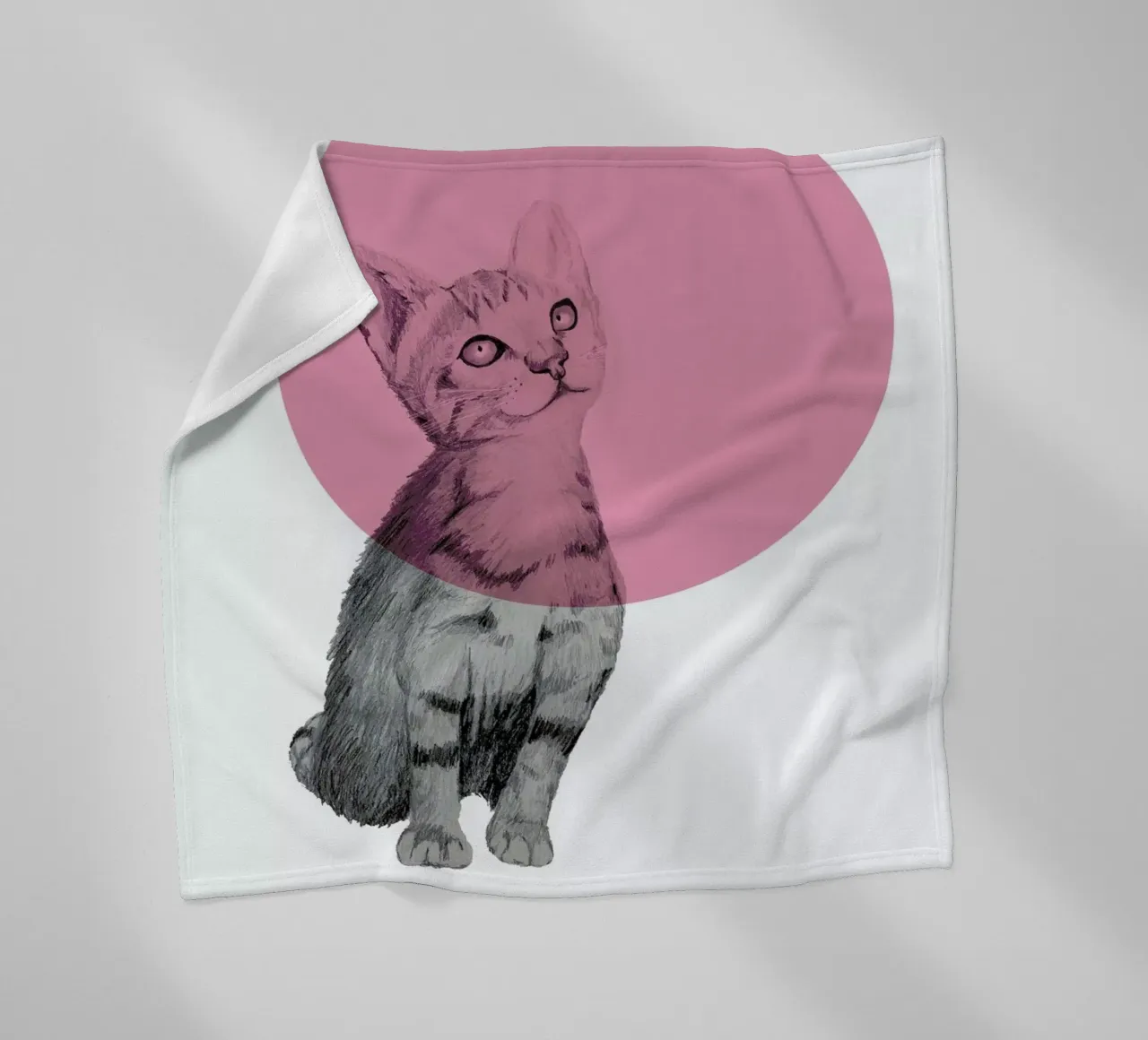 Cat fleece blanket by Morgan Kendall