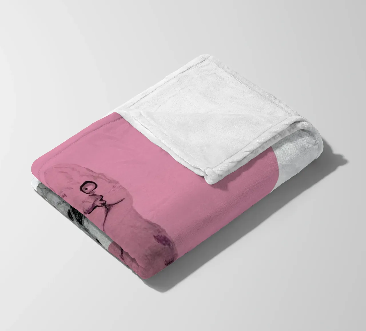 Cat fleece blanket by Morgan Kendall