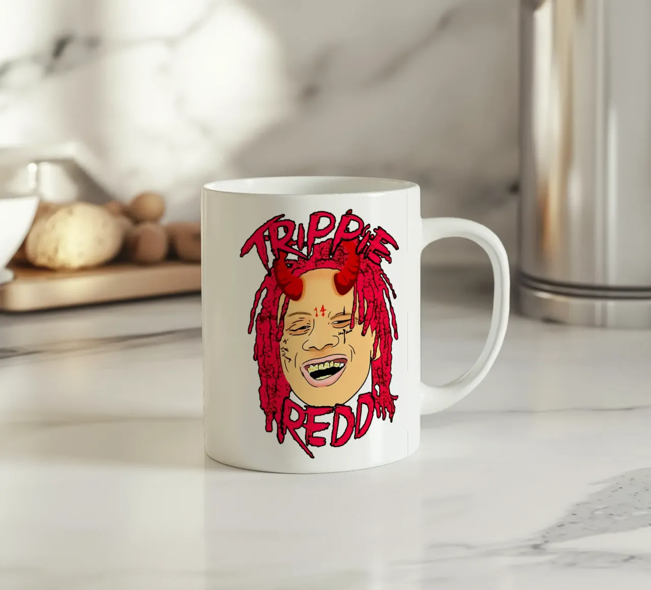 Trippie Redd Devil ceramic mug by carswick