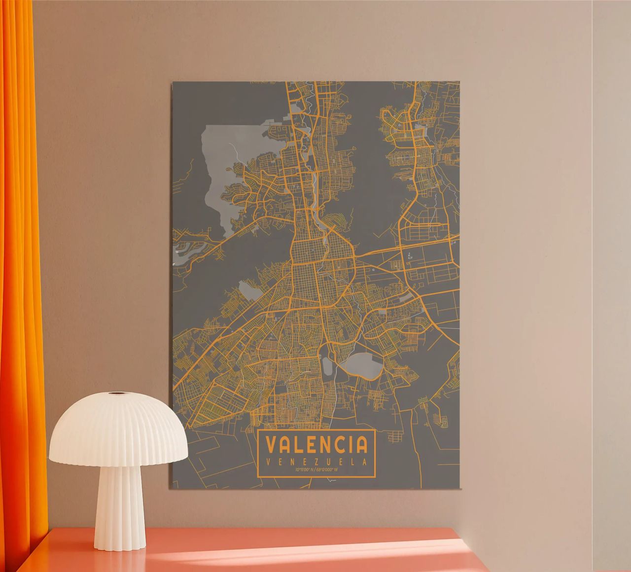 Plano de Valencia Bauhaus poster de Iracheta