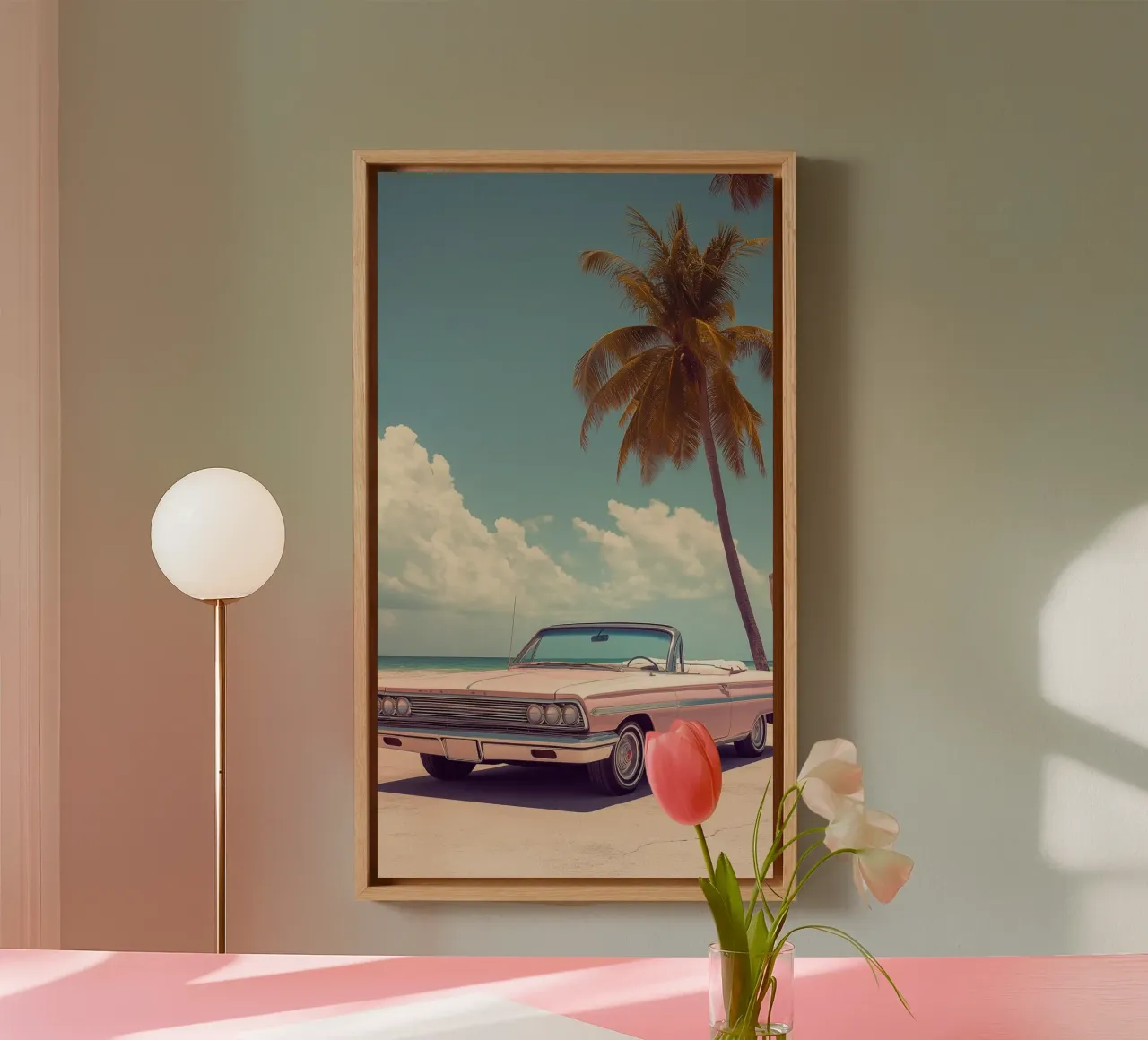 Cruisin’ into the Sixties canvas by Visiophia
