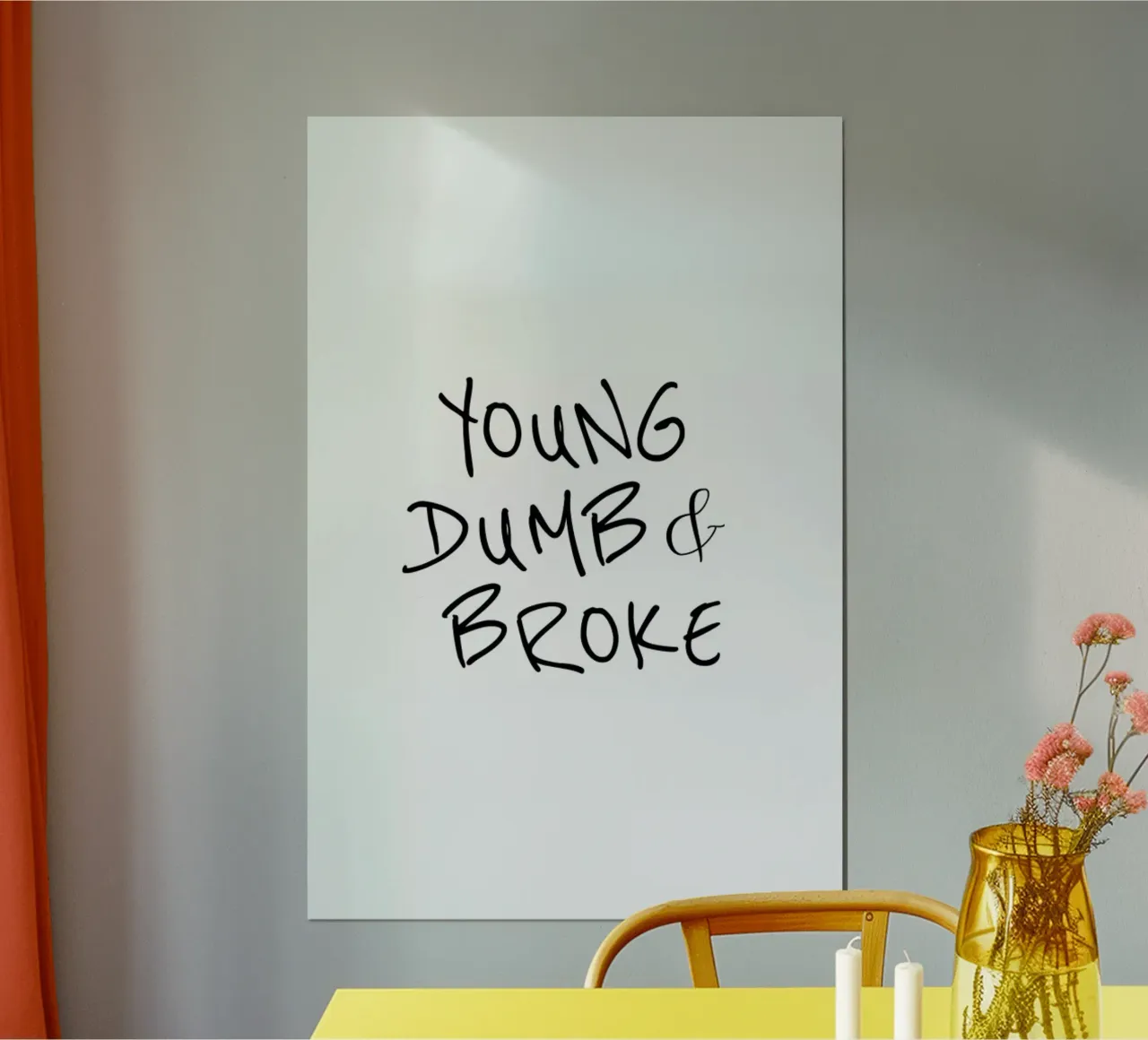 BROKE poster con telaio in plastica da Ayleen