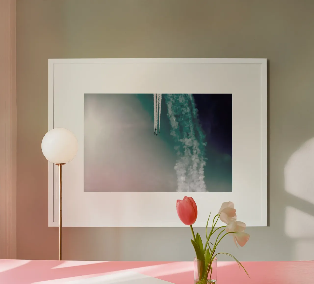 Squadron of the Skies by Jonas Peschel poster con telaio in plastica da EyeEm Mobile GmbH