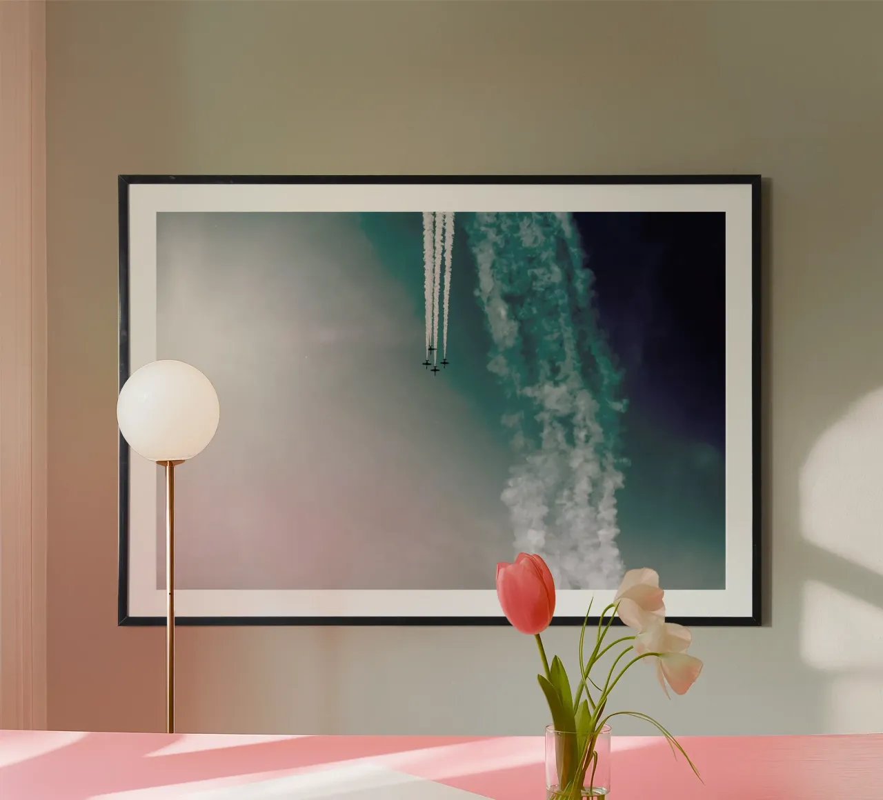 Squadron of the Skies by Jonas Peschel poster con telaio in plastica da EyeEm Mobile GmbH