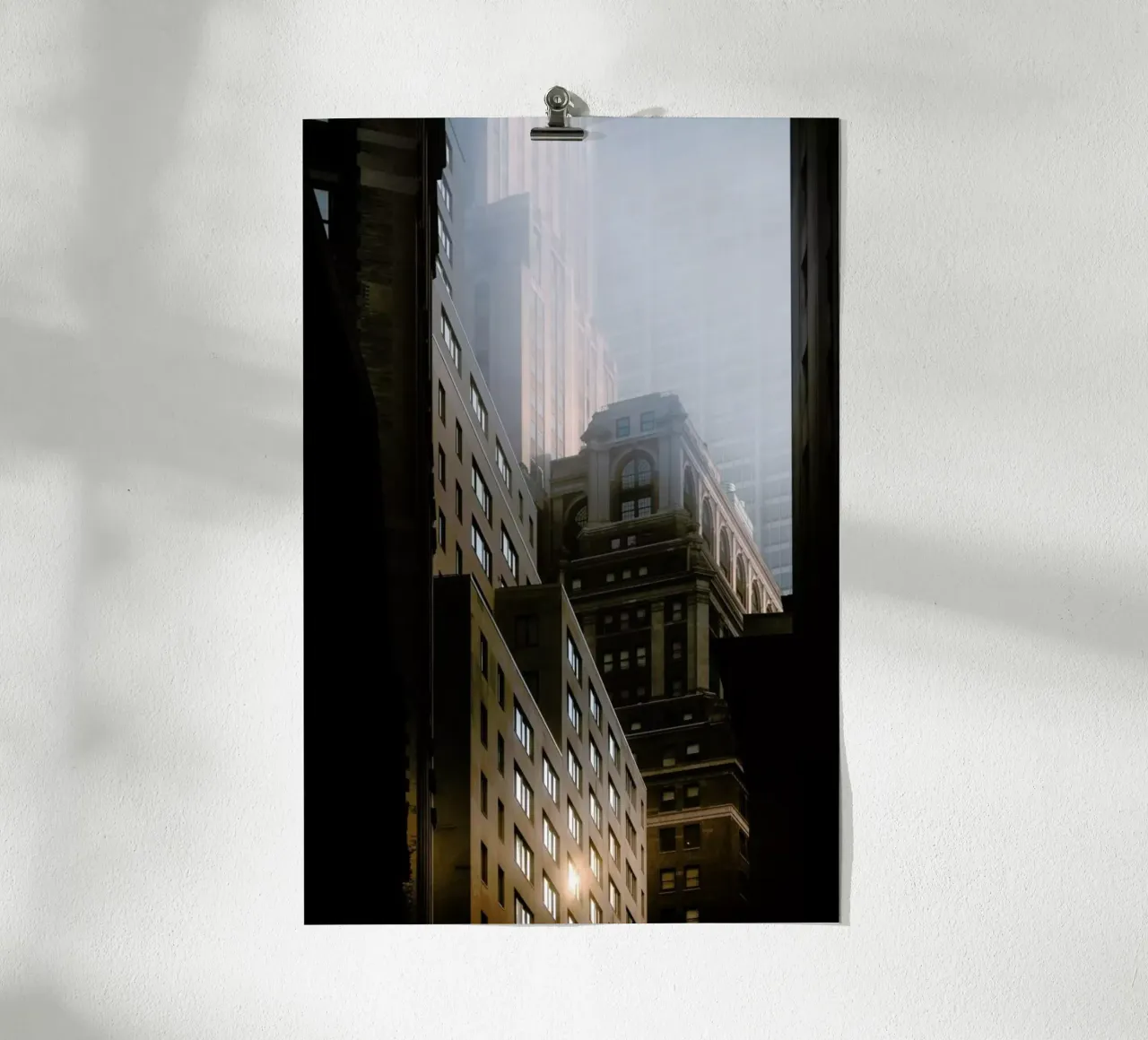 Manhattan Morning poster con telaio in plastica da Cordula Schaefer