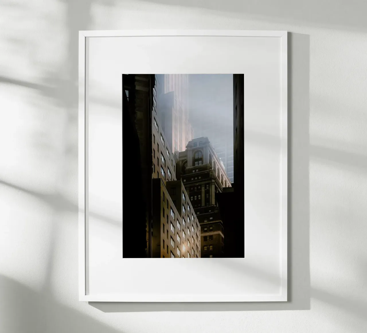 Manhattan Morning poster con telaio in plastica da Cordula Schaefer
