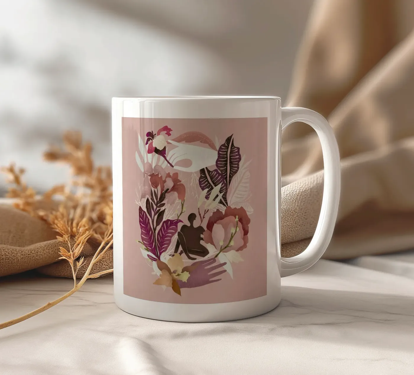 Spring ceramic mug by Amalia Restrepo