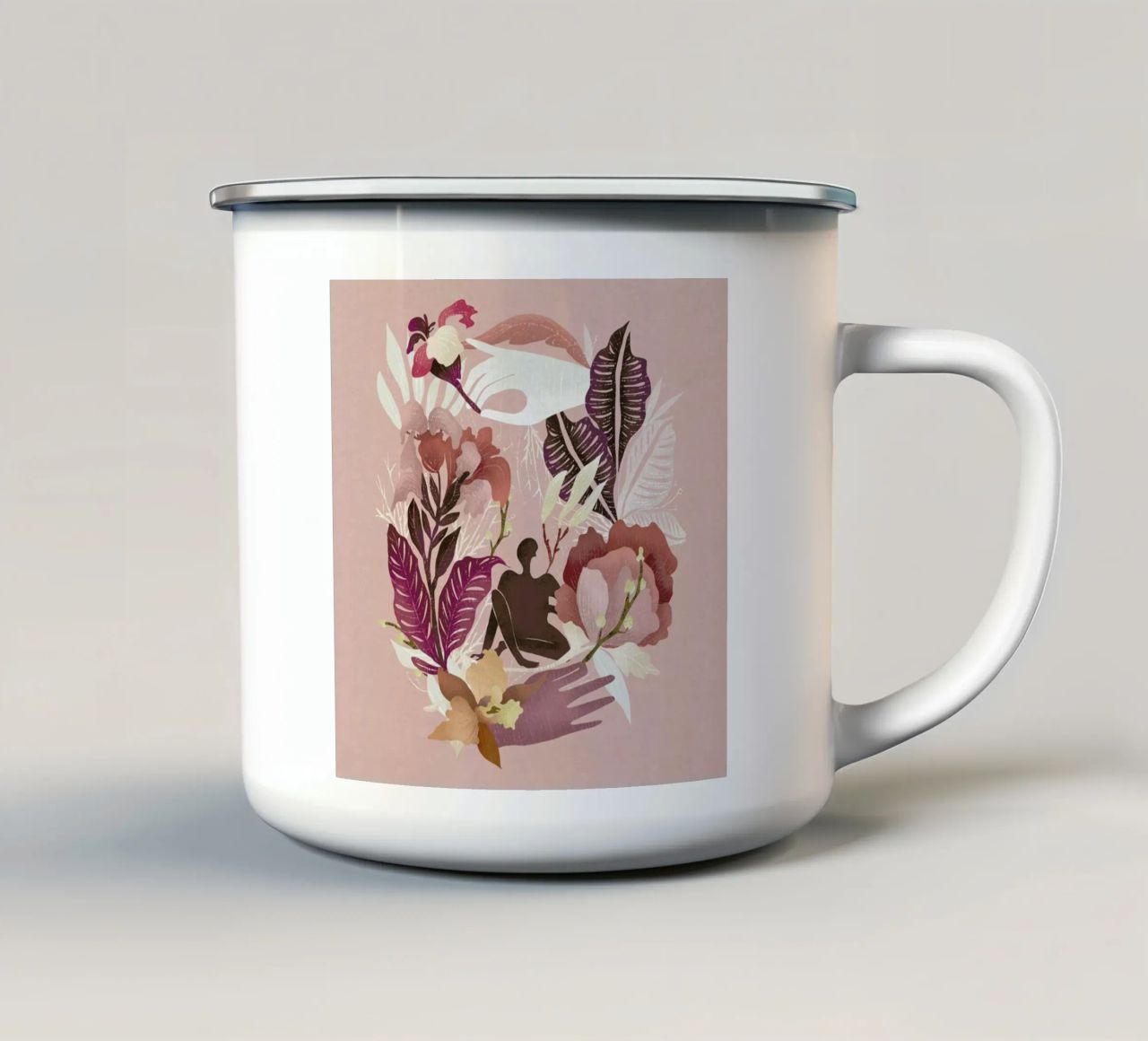Spring tazza in smalto da Amalia Restrepo