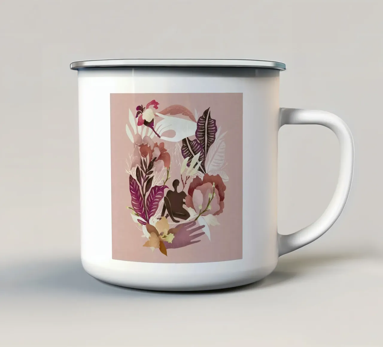 Spring tazza in smalto da Amalia Restrepo